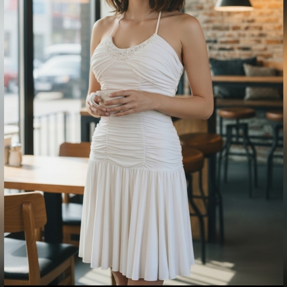 BCBG Ruched Dress - Size Small